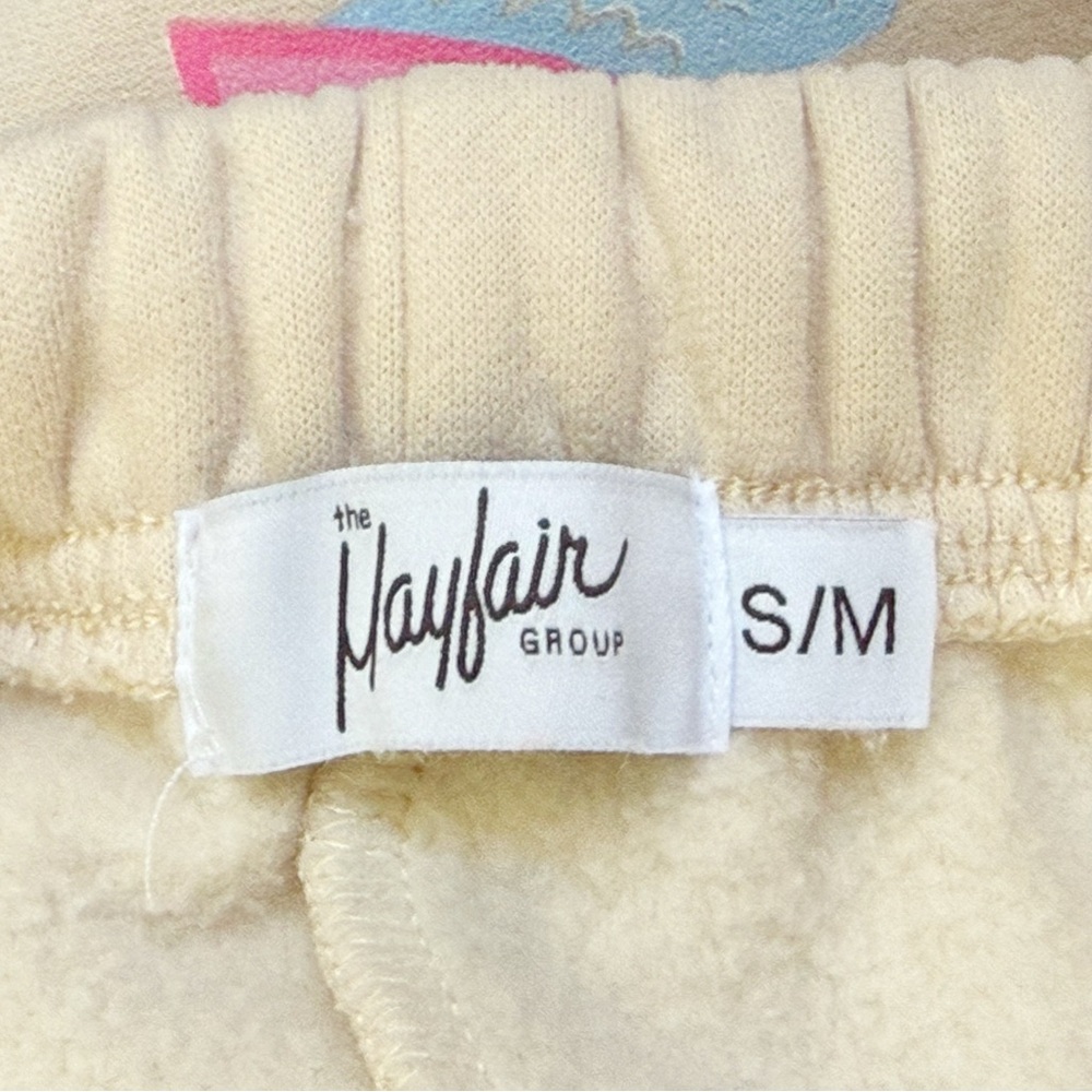 THE MAYFAIR GROUP I SCREAM COLOUR CREAM DRAWING ANGELS ALL AROUND YOU SWEATPANTS - Picture 9 of 15